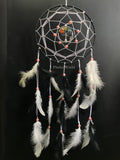 Handmade 7 Chakra Dreamcatcher with Tree of Life Pendant | Natural Feather Wall Hanging for Home Décor & Gifting