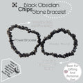 Uncut Black Agate Chip Bracelet – Minimal, Stylish & Protective | Best Friend Gift | Grounding Energy Crystal