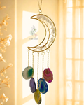 Clear Quartz Crystal Multi-Colour Plate Wall Hanging – Positive Energy Decor