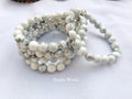 Handmade Howlite 8mm Beaded Bracelet | Unisex Natural Stone Bracelet for Calm, Stress Relief & Peace