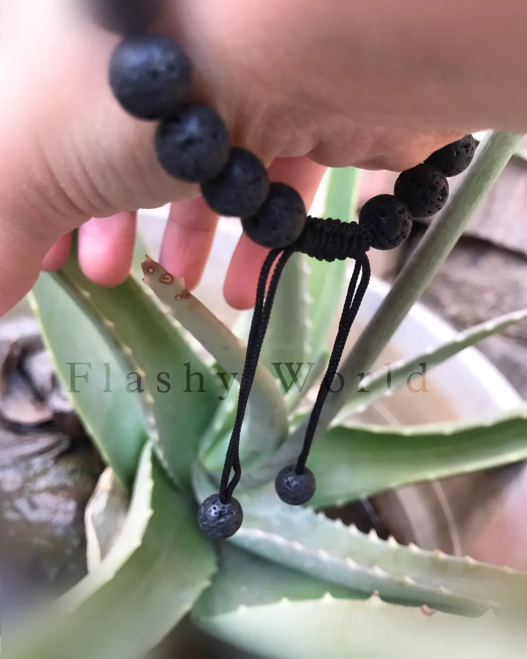 7 Chakra Healing Bracelet with Lava Stones – Adjustable Threaded Energy Balancing Bracelet