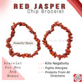 Uncut Red Jasper Chip Bracelet – Confidence, Strength & Positivity | Minimal Crystal Jewelry | Perfect Best-Friend Gift