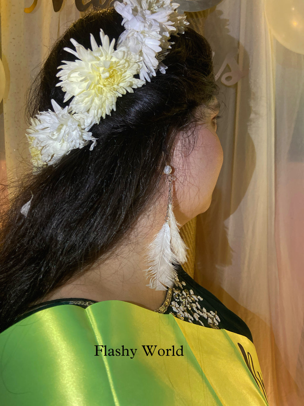 Handmade Natural Feather Earrings (Set of 3) – Lightweight, Aesthetic & Crystal-Infused