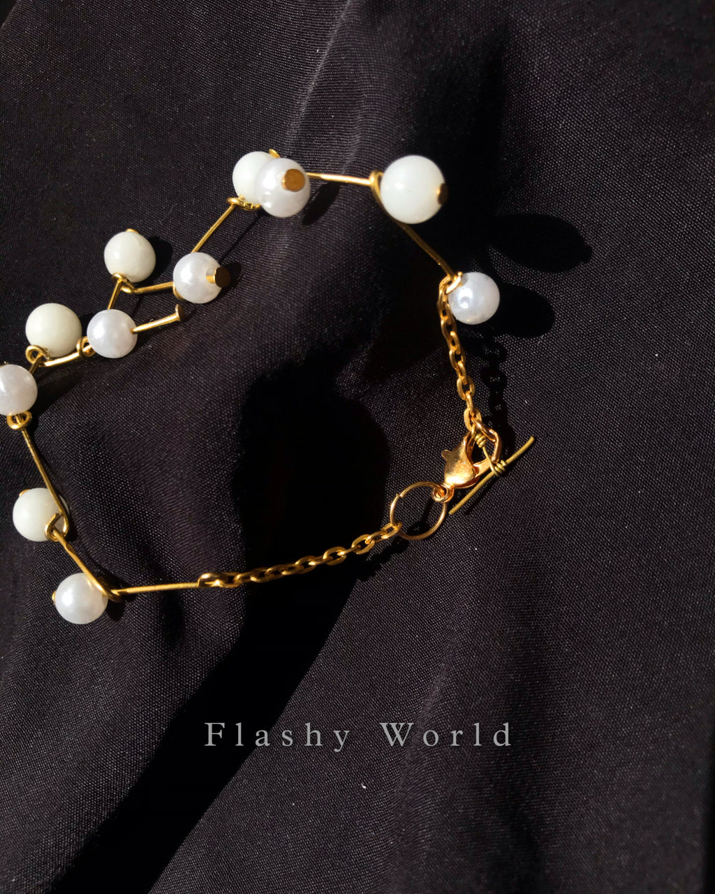 Minimalist White Quartz & Pearl Bracelet – Elegant Handmade Bracelet for Women | Calming Energy & Perfect Best Friend Gift