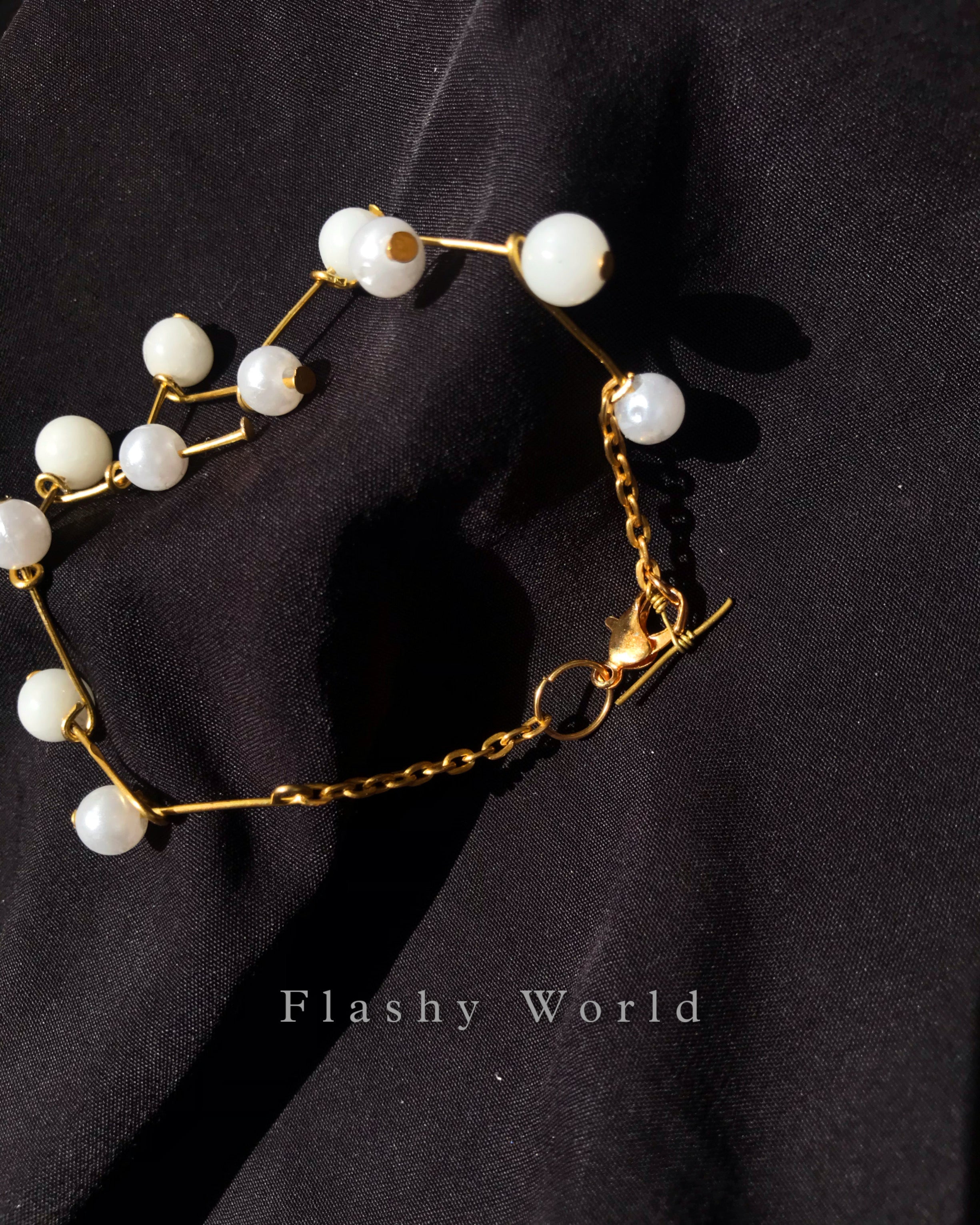 Minimalist White Quartz & Pearl Bracelet – Elegant Handmade Bracelet for Women | Calming Energy & Perfect Best Friend Gift