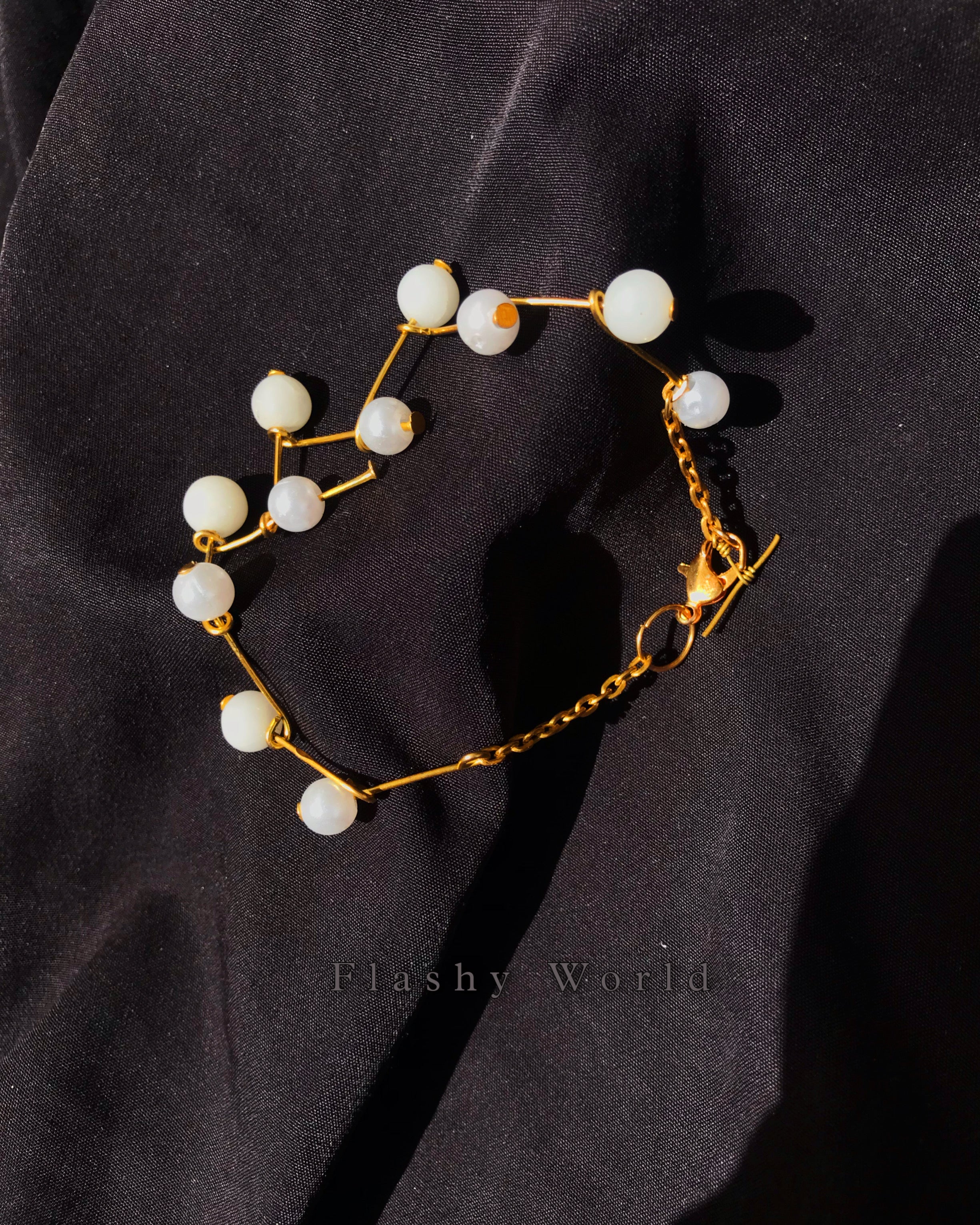 Minimalist White Quartz & Pearl Bracelet – Elegant Handmade Bracelet for Women | Calming Energy & Perfect Best Friend Gift