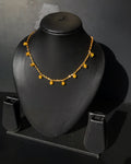 Minimal Citrine Drop Necklace | Handmade Crystal Necklace for Positivity, Success & Good Vibes | Perfect Gift for Girls