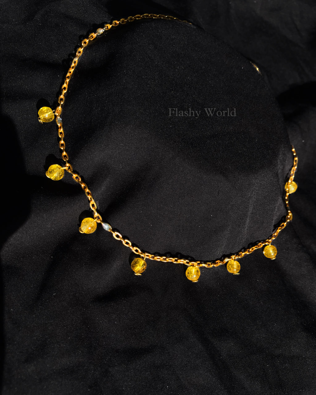 Minimal Citrine Drop Necklace | Handmade Crystal Necklace for Positivity, Success & Good Vibes | Perfect Gift for Girls